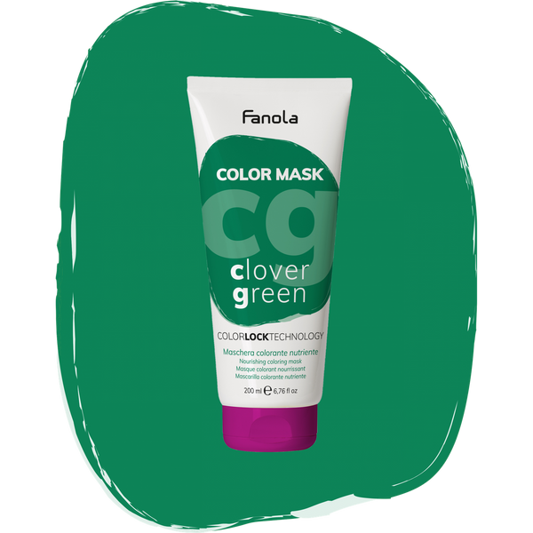 Тонирующая маска для питания и увлажнения Зеленый Клевер Fanola Color Mask Clover Green 200 мл 1557220114 фото
