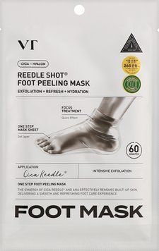 Пілінг-маска для ніг з AHA-кислотами і мікроголками VT Cosmetics Reedle Shot Foot Peeling Mask 1 шт 3188371530 фото
