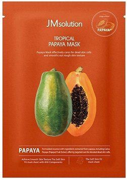 Выравнивающая тканевая маска с папайейей JMsolution Tropical Papaya Mask 25 мл 2798468870 фото