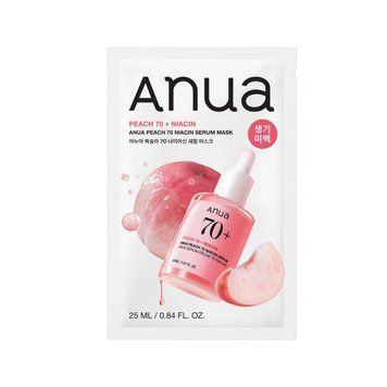 Тканевая маска-сыворотка с экстрактом персика и ниацинамидом Anua Peach Niacin Serum Mask 25 мл 3125779935 фото