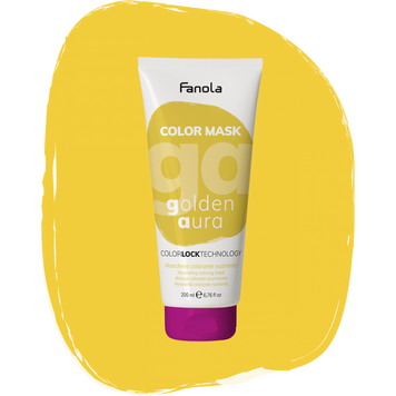 Тонирующая маска для питания и увлажнения Золотая Аура Fanola Color Mask Golden Aura 200 мл 1557220115 фото