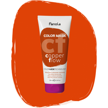 Тонирующая маска для питания и увлажнения Медный Поток Fanola Color Mask Copper Flow 200 мл 1557220116 фото