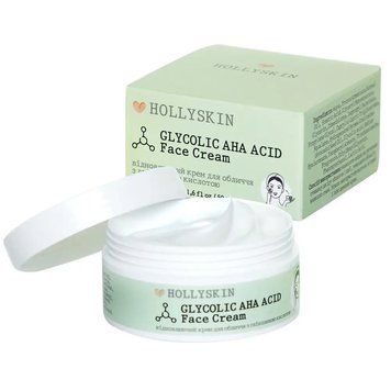 Восстанавливающий крем для лица с гликолевой кислотой Hollyskin Glycolic AHA Acid Face Cream 50 мл 2363360554 фото