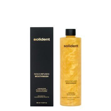 Ополаскиватель для полости рта Solident Gold-Infused Mouthwash с коллоидным золотом 400 мл 2759179339 фото