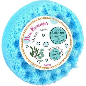 Губка з милом для тіла голуба Bomb Cosmetics Body Buffer Sponge A212 фото
