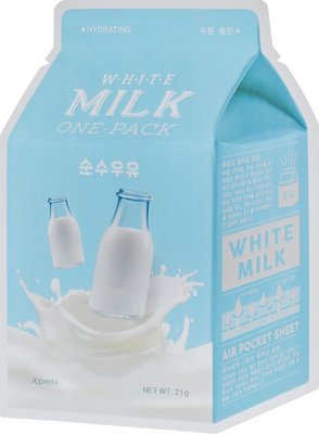 Маска тканевая с молочным протеином A'pieu Milk White Milk One-Pack 1942385122 фото