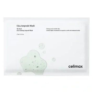 Успокаивающая тканевая маска с центеллой азиатской Celimax The Real Cica Calming Ampoule Mask 1 шт 3078700606 фото