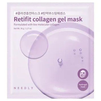 Гидрогелевая маска с коллагеном и ретинолом Needly Retifit Collagen Gel Mask 1 шт 3208782620 фото
