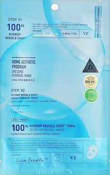 Двофазна зволожуюча гідрогелева маска зі спікулами VT Cosmetics Hydrop Reedle Shot 100hl Mask 2816520369 фото