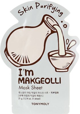 Маска тканевая для очистки лица из макголи Tony Moly Real Mask Sheet Makgeolli 21 мл 1942385112 фото