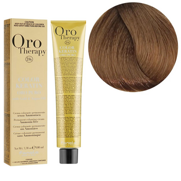 7.0 Крем-фарба Keratin Oro Puro Fanola 100 мл 1557197322 фото