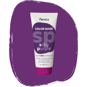 Тонирующая маска для питания и увлажнения Шелковый Фиолет Fanola Color Mask Silky Purple 200 мл 1557220121 фото