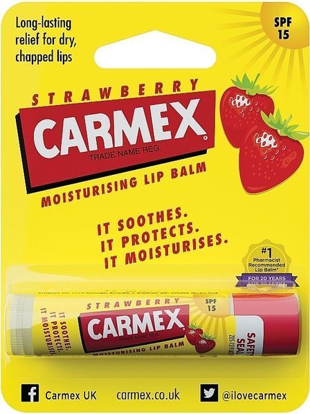 Бальзам для губ в стіку Carmex зі смаком суниці 4,25 г CX185 фото