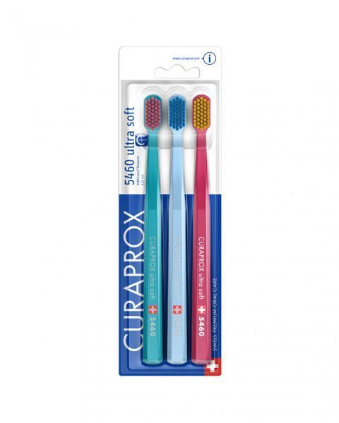 Набор зубных щеток Curaprox 5460 Ultra Soft 0,10 мм 3 шт CS5460/3 фото