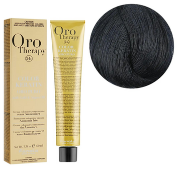 1.10 Крем-фарба Keratin Oro Puro Fanola 100 мл 1557197359 фото