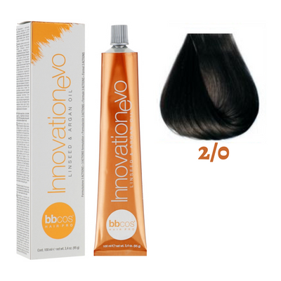 2/0 Крем-краска для волос BBCOS Innovation Evo коричневый 100 мл 2/0E фото
