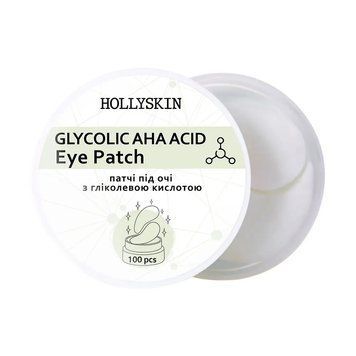 Патчи под глаза Hollyskin Glycolic AHA Acid Eye Patch 100 шт 2363371111 фото