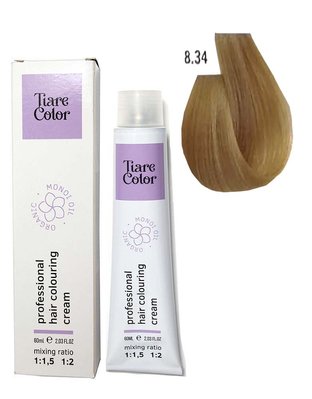 8.34 Крем-фарба для волосся Tiare Color Hair Colouring Cream 60 мл 1557214268 фото