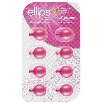 Вітаміни для волосся Терапія для Волосся Ellips Hair Vitamin Heat Protection 8 шт x 1 мл рожеві 59 фото