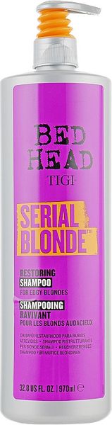 Восстанавливающий шампунь для осветленных волос TIGI Bed Head Serial Blonde Shampoo 970 мл 1942384722 фото