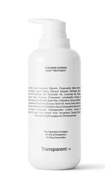Керамідний бар'єрний догляд за тілом Transparent Lab Ceramide Barrier Body Treatment 400 мл 43629 фото