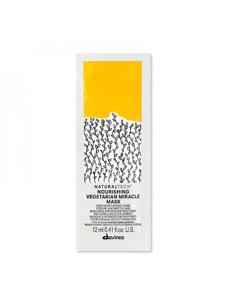 Маска для відновлення пошкодженого воллосся Davines Nourishing Mask 12 мл 71306 фото