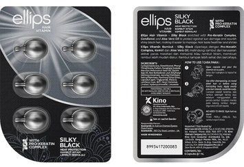 Вітаміни для волосся Шовкова Ніч Ellips Hair Vitamin With Pro-Keratin Complex 6 шт x 1 мл сірі 10 фото