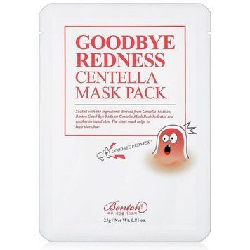 Маска с центелой азиатской Benton Goodbye Redness Centella Mask Pack 1 шт 2609238881 фото
