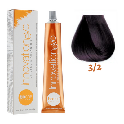3/2 Крем-фарба для волосся BBCOS Innovation Evo темно-фіолетовий 100 мл 3/2E фото