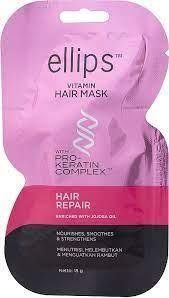 Маска для волос Восстановление волос с про-кератиновым комплексом Ellips Hair Mask Repair 20 г 33 фото