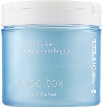 Пілінг-педи для зволоження та очищення обличчя Medi-Peel Aqua Mooltox Sparkling Pad 70 шт 2816520380 фото