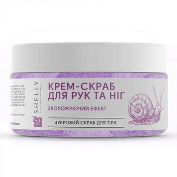 Крем-скраб для рук и ног с аллантоином, экстрактом улитки и маслом карите Shelly 350 г 735048 фото