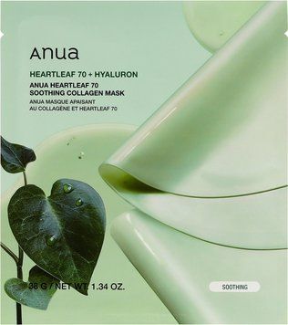 Гідрогелева колагенова маска з хауттюйнією серцевидною Anua Heartleaf 70 Soothing Collagen Mask 38 г 2816520367 фото