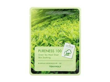 Маска тканинна заспокійлива з екстрактом зеленого чаю Tony Moly Pureness 100 Green Tea Mask Sheet 2144190450 фото