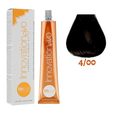 4/00 Крем-краска для волос BBCOS Innovation Evo натуральный каштановый интенсивный 100 мл 4/00E фото