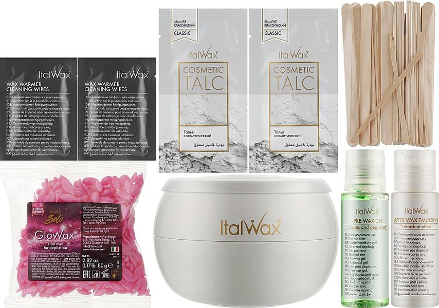 Набір для депіляції обличчя, 8 продуктів ItalWax Glow Wax Kit C_KITGLOW_IT_SO_EU фото