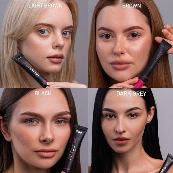 Фарба для брів і вій Zola Tattoo Tint Dark Grey 15 мл 2441540342 фото