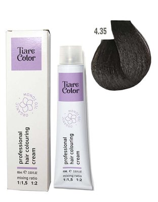 4.35 Крем-фарба для волосся Tiare Color Hair Colouring Cream 60 мл 1557214232 фото