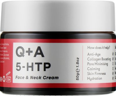 Крем для обличчя та шиї Q+A 5-HTP Face & Neck Cream 50 мл 1557229265 фото