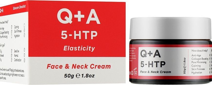 Крем для лица и шеи Q+A 5-HTP Face & Neck Cream 50 мл 1557229265 фото