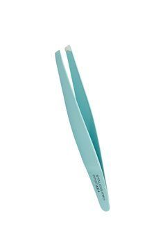 Пинцет для бровей Staleks Pro Expert 65 Type 4 голубой TE-65/4 TE-65/4 фото