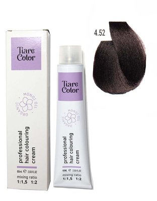4.52 Крем-фарба для волосся Tiare Color Hair Colouring Cream 60 мл 1557214233 фото
