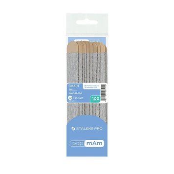 Змінні файли papmAm на дерев'яній основі Staleks Pro Smart 22 100 грит 10 шт DWC-22-100 DWC-22-100 фото